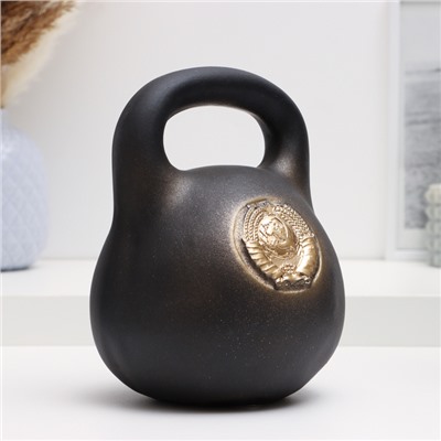 Копилка для денег «Гиря с гербом СССР», гипс, 15×15×18 см