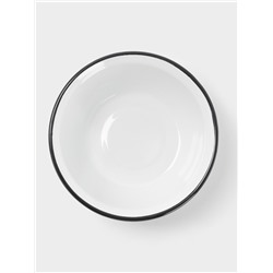 Миска эмалированная, 1 л, белая