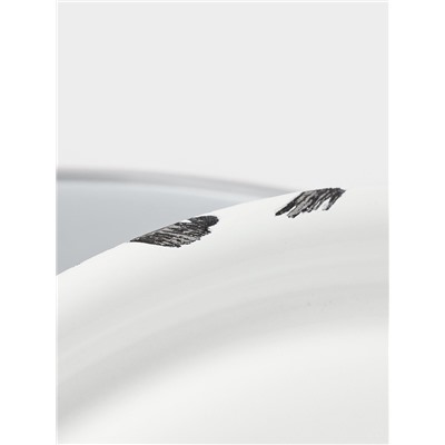 УЦЕНКА Кастрюля цил.борт. 9 л белая (без декора)