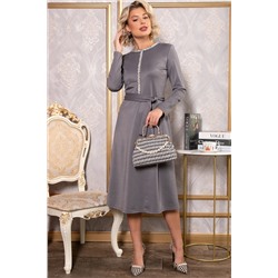 Платье трикотажное Парижанка (серое) П14786-10М