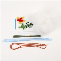 Цветы своими руками в горшочке «Букет розовых цветочков», набор для творчества