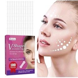 Тейпы для подтяжки лица прозрачные 100 шт #23004906