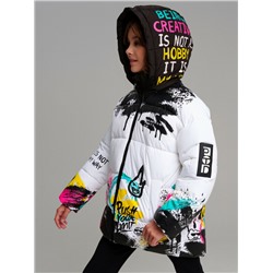 Куртка текстильная с полиуретановым покрытием для девочек