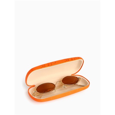 Футляр для очков на хлопушке «Выбражулька», с рисунком, размер 16×6×3.5 см, оранжевый