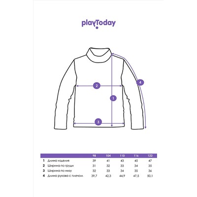 Водолазка PLAYTODAY, 1031346