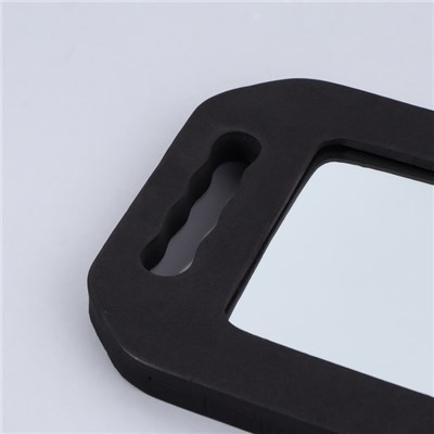 Зеркало с ручками, 16×24 см, (10.5×14 см), чёрное