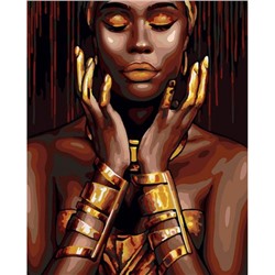 Картина по номерам 40х50 см "Золотая экзотика" (с поталью) живопись с красками и кистью PNB/PLPT-177 ФРЕЯ