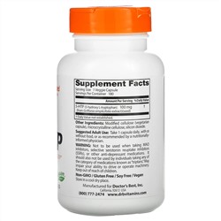 Doctor's Best, 5-гидрокситриптофан, 100 мг, 180 вегетарианских капсул