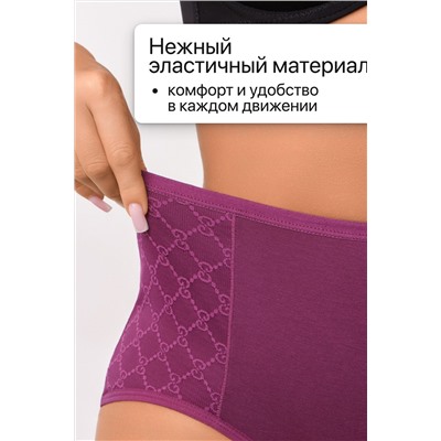 Набор трусов OIRO 3902 3 шт. хлопковые высокие НАТАЛИ, 1194937