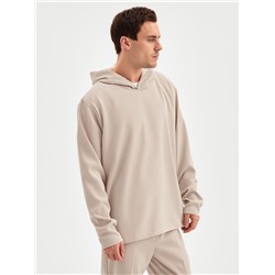 Кофта мужская, MINAKU, серо-бежевая, размер 52