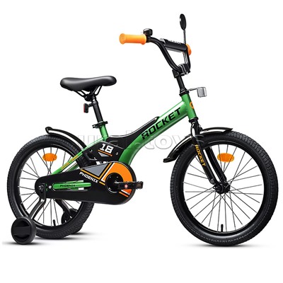 Велосипед 18" Rocket Phoenix, цвет зеленый