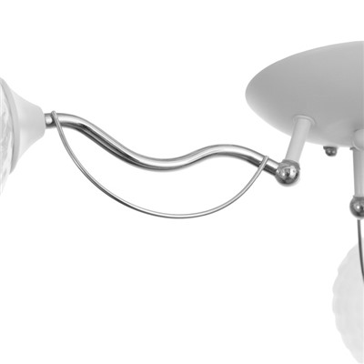 Люстра «Элия» 3хЕ27 40 Вт бело-хромовый 47×47×18 см BayerLux