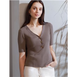 Джемпер тонкой вязки из вискозы с нейлоном