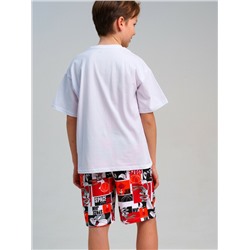 Комплект трикотажный для мальчиков: фуфайка (футболка), шорты