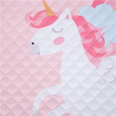 Комплект 1.5-спальный «Этель» Pink unicorn, покрывало детское 145×210 см, наволочка 40×60 см, микрофибра