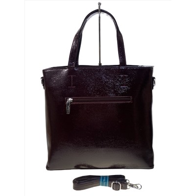 Женская сумка из искусственной кожи, цвет шоколад