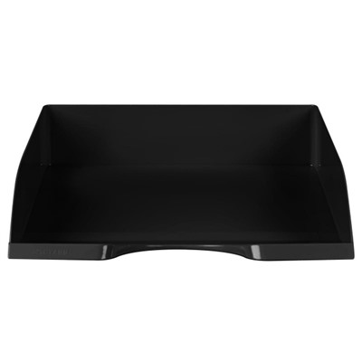 Лоток для бумаг горизонтальный ДЕЛЬТА черный ЛТГ-30460 Стамм