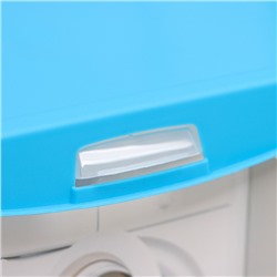 Контейнер для стирального порошка с ручкой, 6 л, цвет голубая лагуна