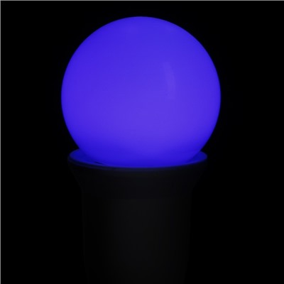 УЦЕНКА Лампа светодиодная Luazon Lighting, G45, Е27, 1.5 Вт, для белт-лайта, свечение мульти