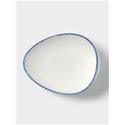 Салатник Magistro Blue Lagoon, 450 мл, 22.3×17×9 см, фарфор, белый, синий