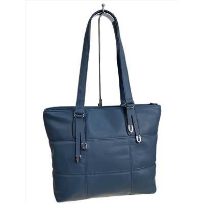 Женская сумка из искусственной кожи, цвет синий