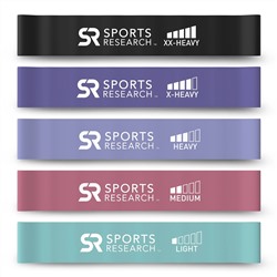 Sports Research, Набор эспандеров, 5 шт.