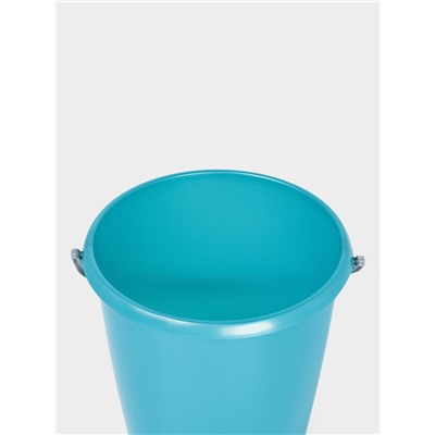Ведро с крышкой «Соло», 7 л, перламутровое бирюзовое