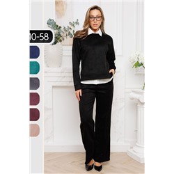 Костюм с брюками замшевый брючный 43043 НАТАЛИ, 1218218