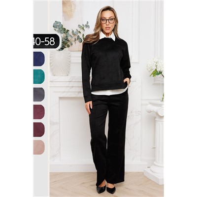 Костюм с брюками замшевый брючный 43043 НАТАЛИ, 1218218