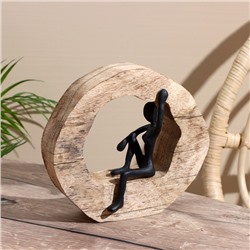 Сувенир «Девушка», 19×7.5×18.5 см, полимерная смола, манговое дерево