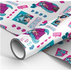 Бумага упаковочная  70х100 см "Super cool" 80 г/м2 MS_53460 MESHU