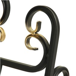 Дровница «Винтаж», 60×50×40 см, сталь, кованая, чёрная