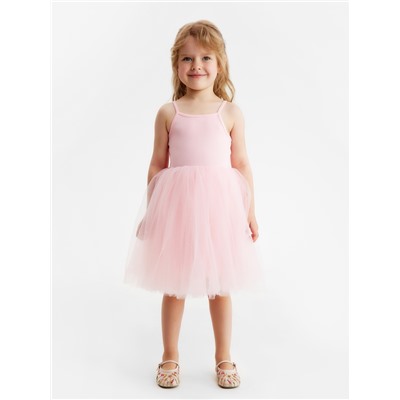 Платье нарядное для девочки MINAKU: PartyDress, с пышной юбкой, рост 104-110 см, розовое