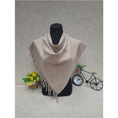 Платок из кашемира, цвет светло коричневый