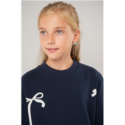 Свитшот оверсайз для девочки из футера трехнитки Happyfox