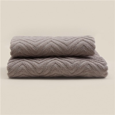 Полотенце махровое SL HOME: Geometry «Саббиа», 50×90 см, коричневое