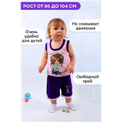 Комплект (майка, шорты) для девочки №SM206-1