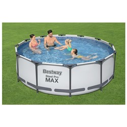 Бассейн каркасный Bestway Steel Pro MAX 56260, 366×100 см, фильтр-насос, круглый
