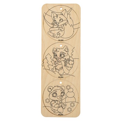 Заготовки для творчества на новый год «Шары», с карандашами