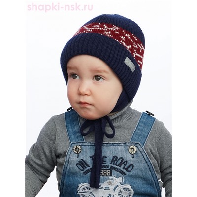 21371 B-W Шапка для мальчика (42-48)