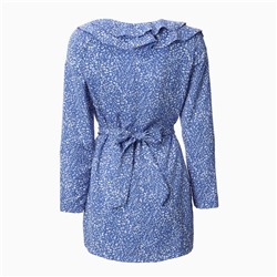 Платье мини женское с воланом MIST, размер 44, голубое