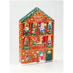 Адвент-календарь детский на 12 дней «Новый год», сладкий подарок, косметика, брелок