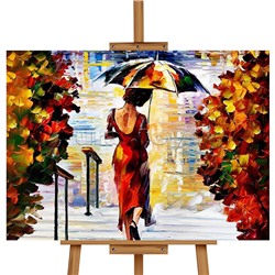 Набор для рисования "Картина по номерам 40х50 см. Девушка под зонтом"