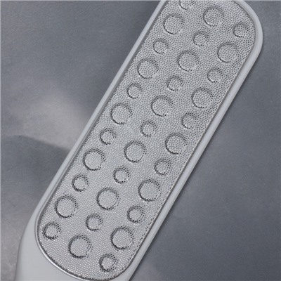 Пилка для пяток, овальная, лазерная, двусторонняя, 23 см, белая