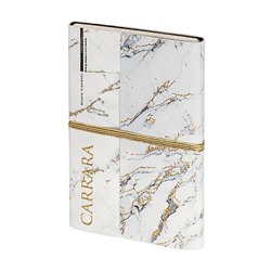 Ежедневник недатированный А5 192 стр. на резинке "Carrara" 3-818/07 Bruno Visconti