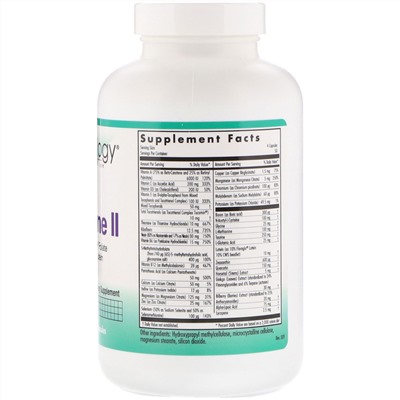 Nutricology, OcuDyne II, 200 вегетарианских капсул