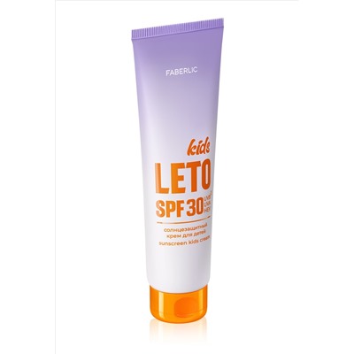 Солнцезащитный крем для детей SPF 30 Leto