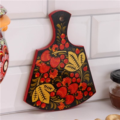 Доска разделочная дерево «Лимонница», хохлома