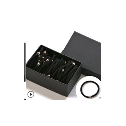 Резинка для волос набор 40 штук черная / YAN-11 /уп 1/