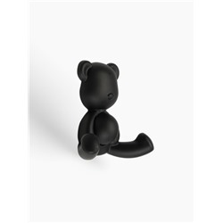 Крючок мебельный CAPPIO BEAR, двухрожковый, цвет черный